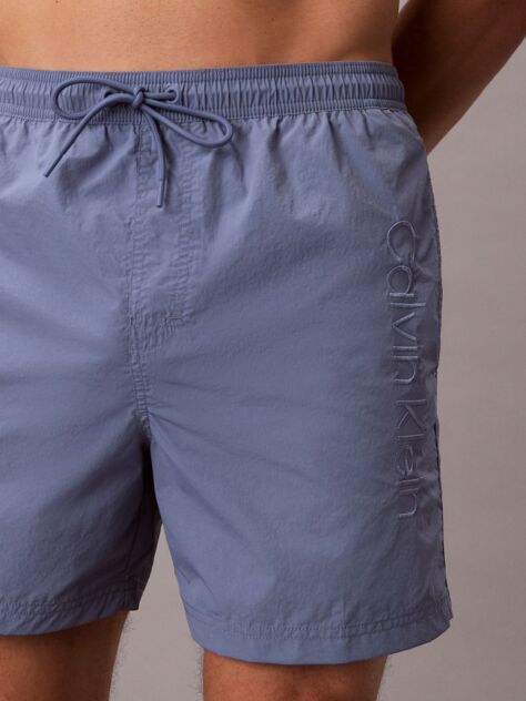 Albastru Pantaloni Scurti De Baie Medii Cu Snur - CK Tech  Barbati