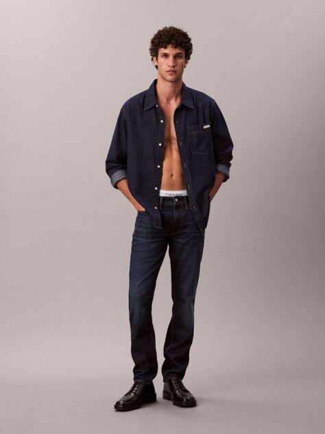 Denim Blugi Cu Croiala Slim  Barbati