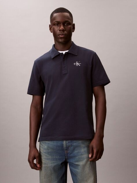 Albastru Tricou Polo Casual Monologo  Barbati