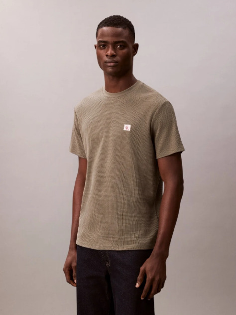 Green Classic Waffle T-shirt  Men