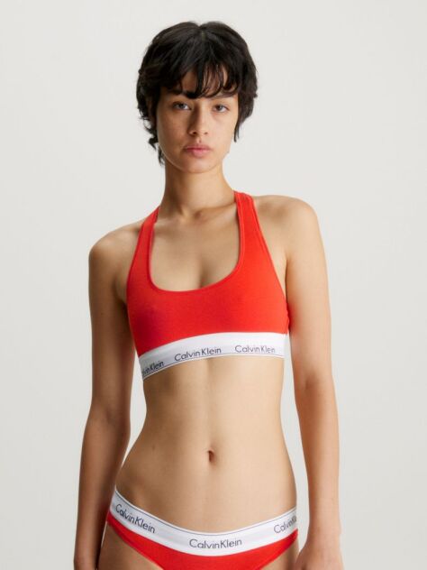 Portocaliu Bralette - Icon Cotton Modal  Femei