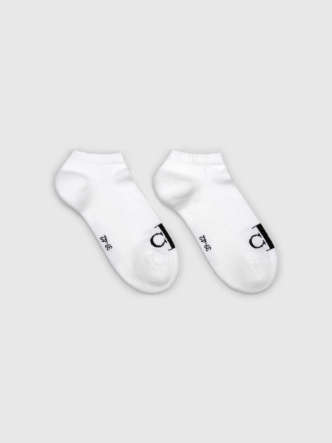 White 2 Pack Sneaker Socks  Men