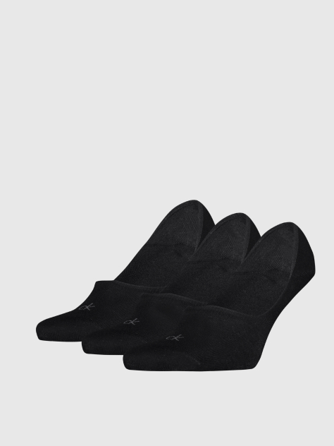 Black 3 Pack Invisible Socks  Men