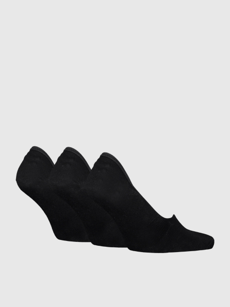 Black 3 Pack Invisible Socks  Men