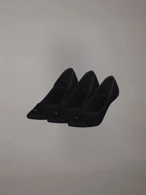 Black 3 Pack Invisible Socks  Women