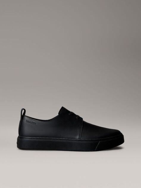 Negru Pantofi Derby Hibrizi Din Piele  Barbati