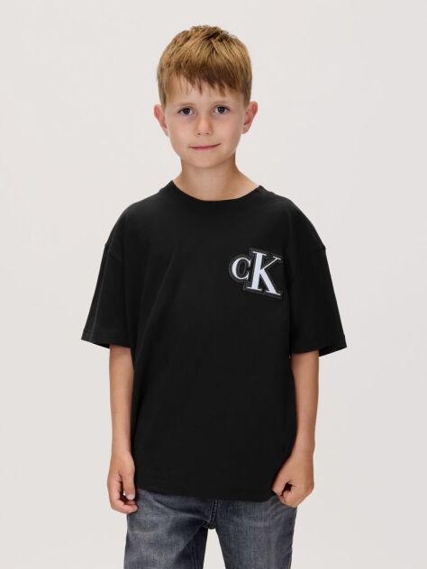 Negru Tricou Cu Logo  Baieti
