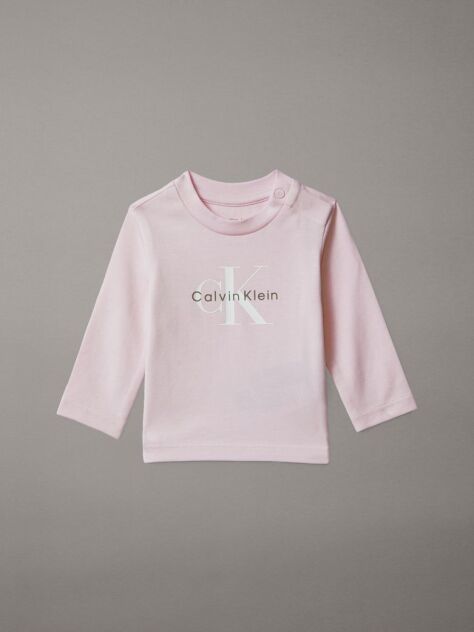 Roz Tricou Cu Maneca Lunga Pentru Nou-Nascuti  Nou-nascuti