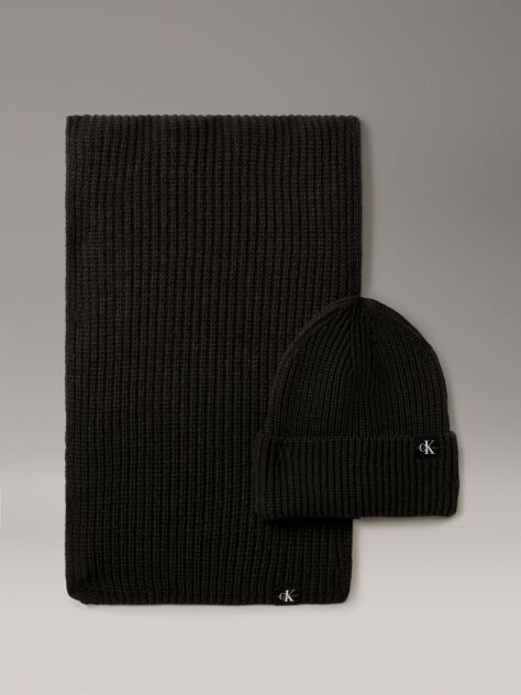 Negru Set Fular Si Caciula Pentru Copii  Copii Unisex