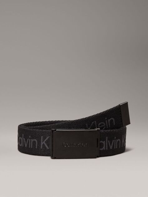 Negru Curea Din Canvas Cu Logo Pentru Copii  Copii Unisex