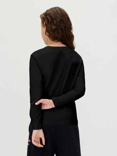 Negru Tricou Pentru Copii Cu Maneca Lunga  Copii Unisex