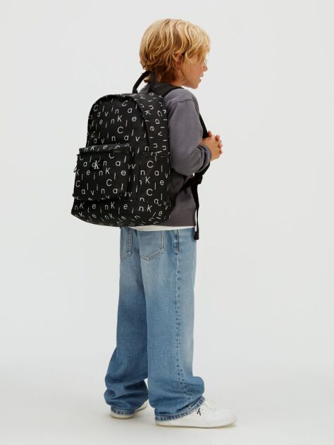 Negru Rucsac Cu Logo Pentru Copii  Copii Unisex