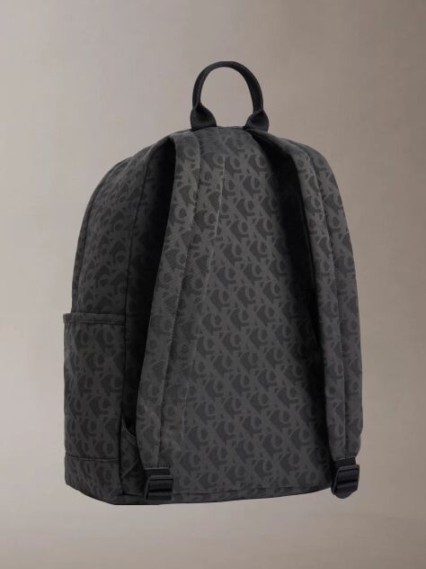 Negru Rucsac Cu Logo Monograma Pentru Copii  Copii Unisex