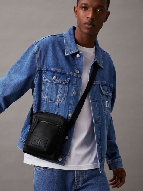 Black Reporter Bag  Men