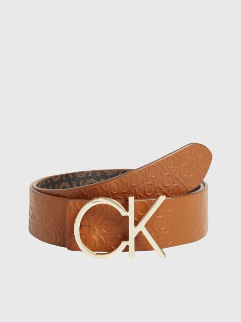 Multi Recycled Reversible Logo Belt  Women