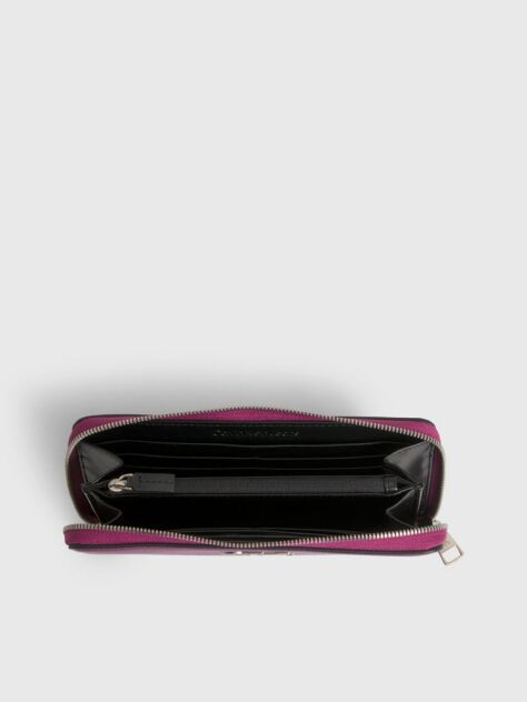 Mov Portofel Cu Fermoar Si Protectie RFID  Femei
