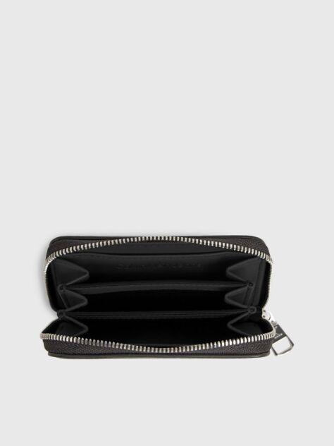 Negru Portofel Cu Fermoar Si Protectie RFID  Femei