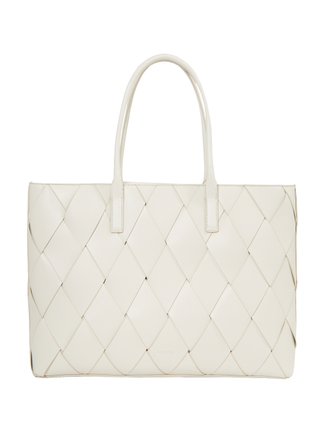 White Woven Tote Bag  Women