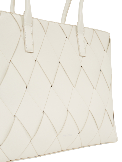 White Woven Tote Bag  Women