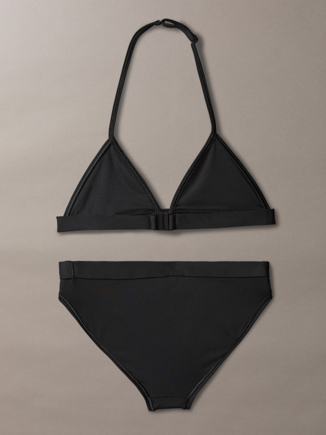 Negru Set De Bikini Triunghi Pentru Fete - CK Monogram  Fete