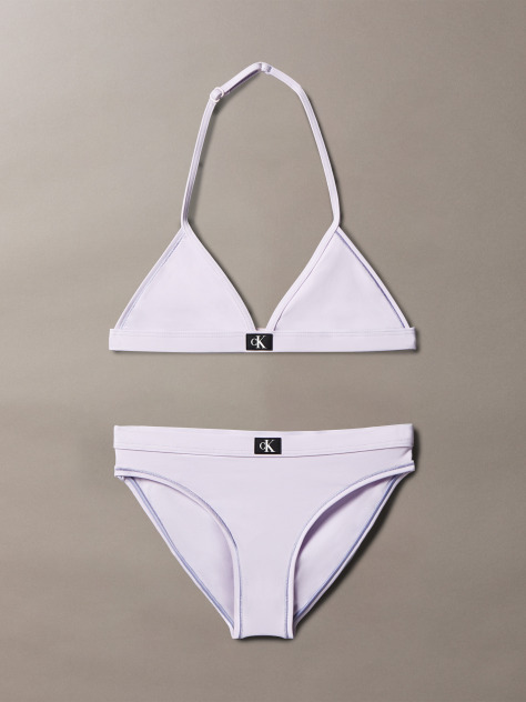 Mov Set De Bikini Triunghi Pentru Fete - CK Monogram  Fete