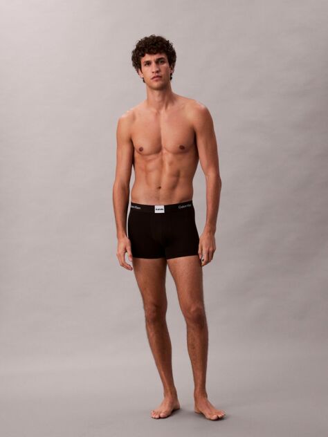 Black 3 Pack Trunks - Icon Logo Graphic  Men