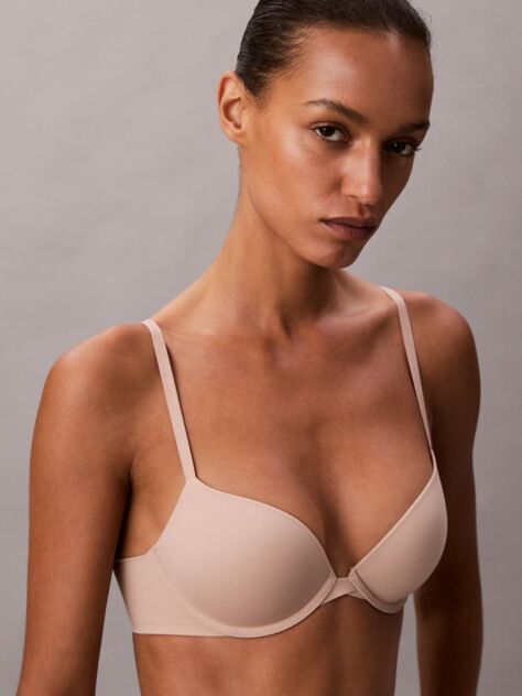 Bej Sutien Push-Up Cu Decolteu Adanc – Perfectly Fit  Femei