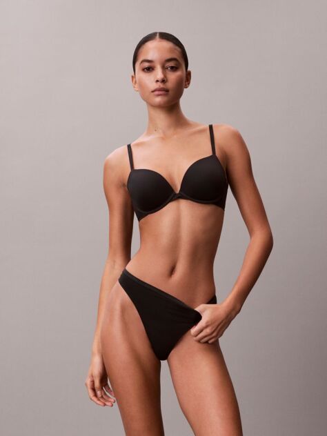 Negru Sutien Push-Up Cu Decolteu Adanc – Perfectly Fit  Femei