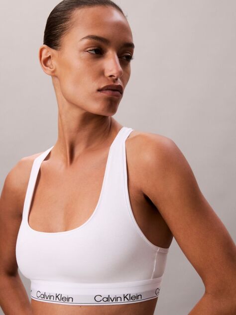Alb Bralette Fara Captuseala – Icon Cotton Modal  Femei