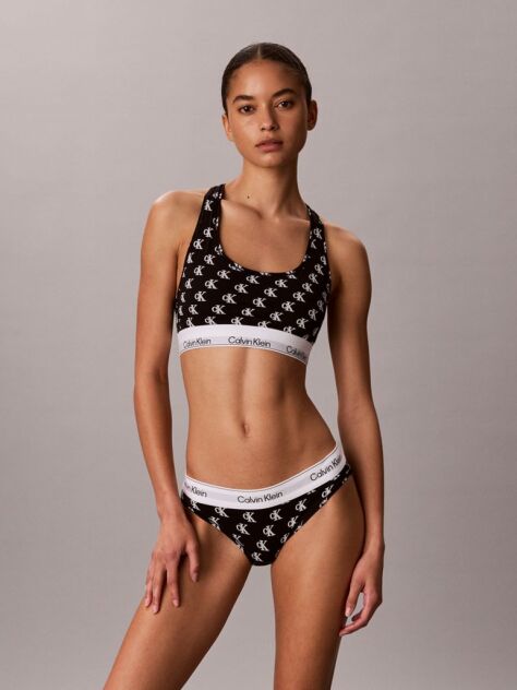 Negru Bralette Fara Captuseala – Icon Cotton Modal  Femei