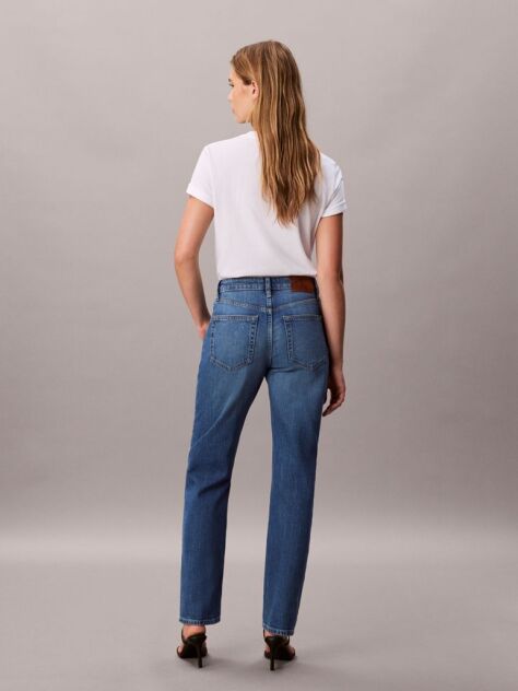 Denim Blugi Cu Talie Inalta  Femei
