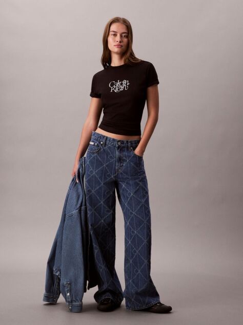 Negru Tricou Slim Cu Imprimeu Grafic Si Logo Script  Femei