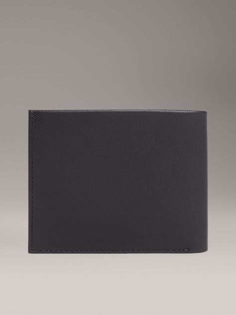 Black Leather RFID Billfold Wallet  Men