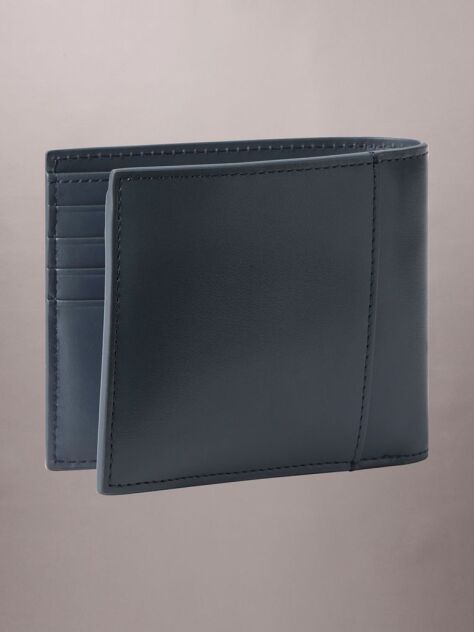 Blue Nappa Leather RFID Billfold Wallet  Men