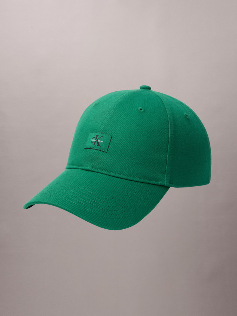 Green Monogram Woven Patch Cap  Men