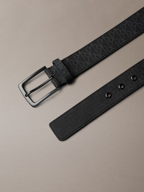 Negru Curea Din Material Ripstop Cu Logo Jacquard  Barbati