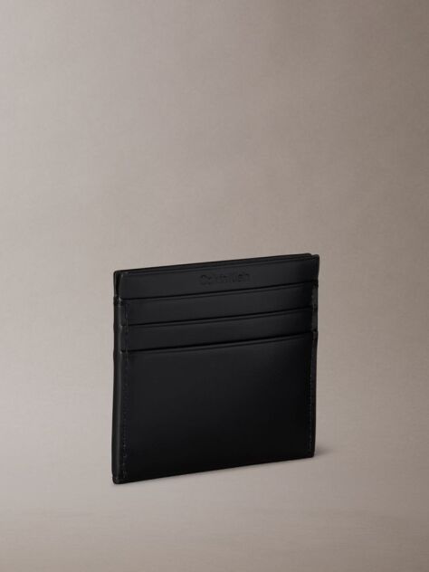 Negru Portcard Din Piele Cu Protectie RFID Si Monograma  Femei