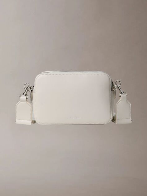 White Convertible 2-Strap Crossbody Camera Bag  Women