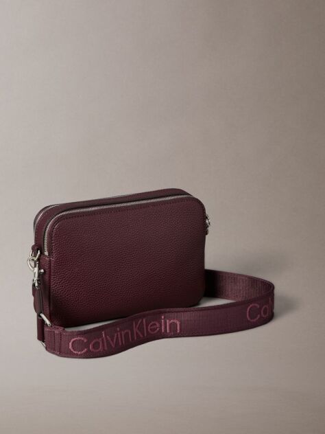 Rosu Geanta Crossbody Cu 2 Barete Si Logo  Femei