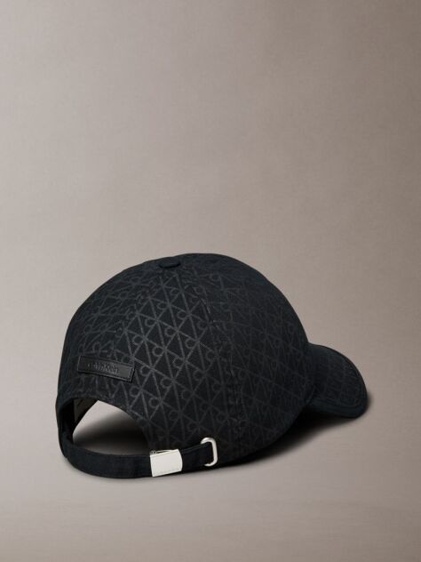 Black Cotton Twill Adjustable Emblem Logo Cap  Women