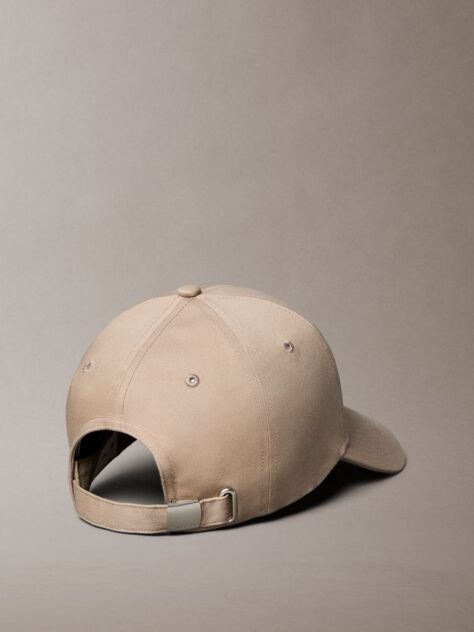 Beige Twill Logo Cap  Women