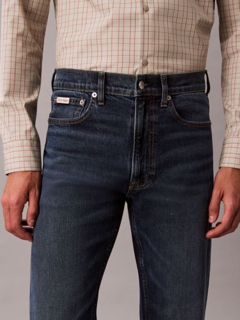 Denim Blugi Cu Croiala Dreapta  Barbati