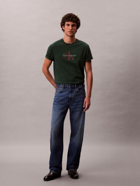 Verde Tricou Cu Logo Monograma  Barbati