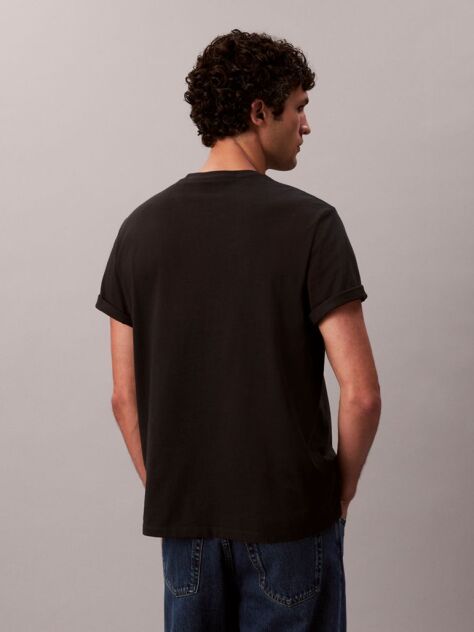 Negru Tricou Cu Logo Monograma  Barbati