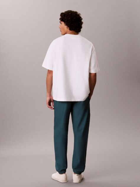 Verde Joggeri Din Premium Fleece  Barbati