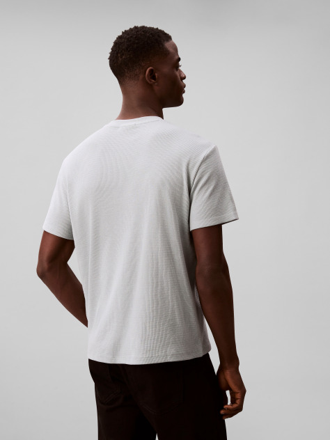 Grey Classic Waffle T-shirt  Men
