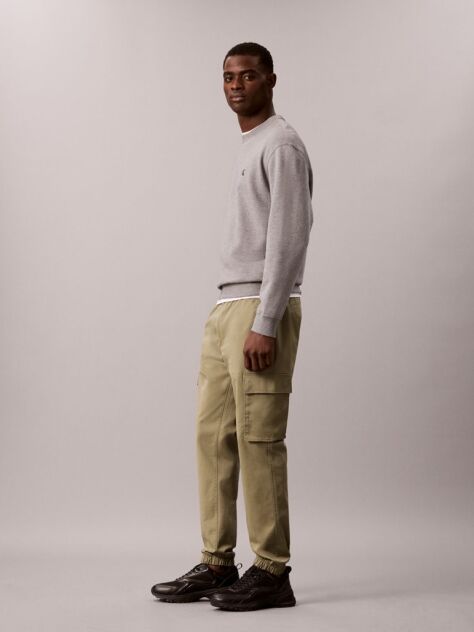 Verde Pantaloni Cargo Skinny Din Twill  Barbati