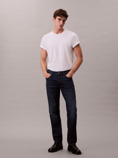 Denim Blugi Slim Cu Croiala Dreapta  Barbati