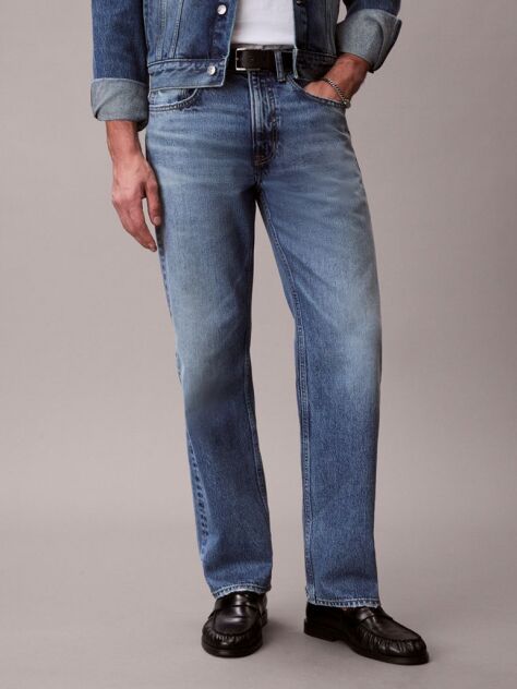 Denim Blugi Drepti Anii '90  Barbati