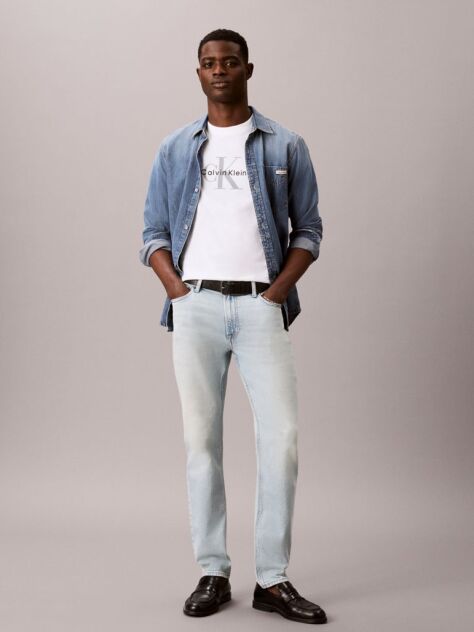 Denim Blugi Cu Croiala Slim Tapered  Barbati
